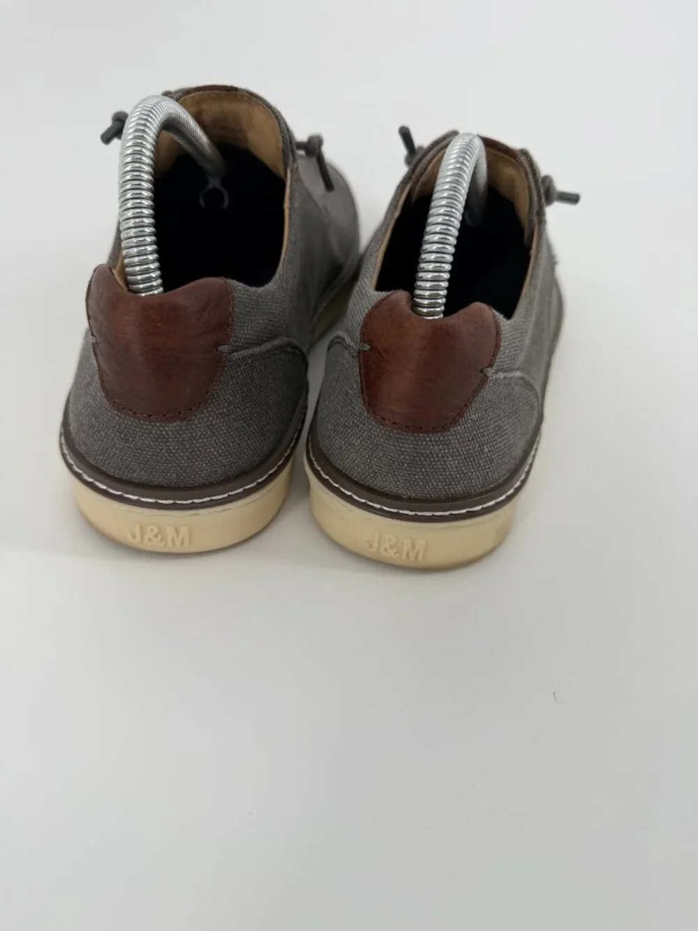 Johnston & Murphy Gray Canvas Casual Oxford Shoes Men’s 8.5